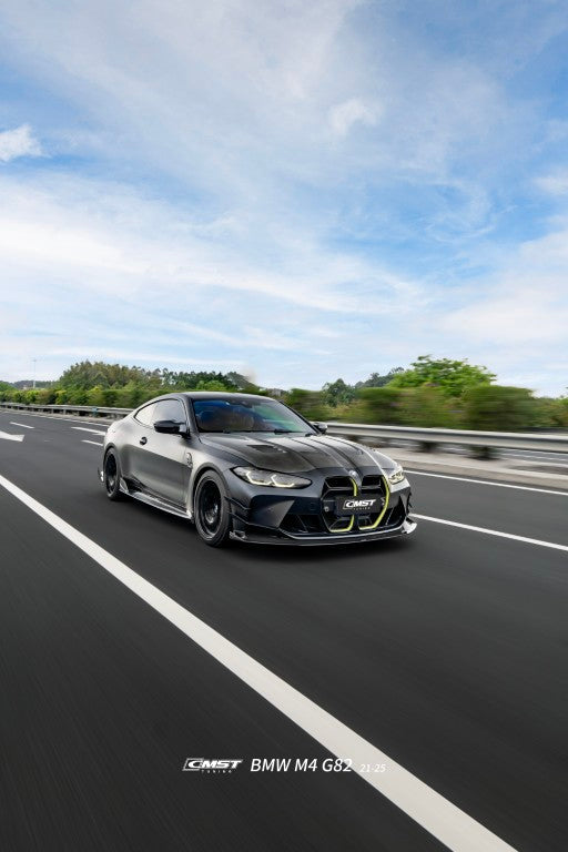 BMW M3CS M3C M3 G80 G81 2021-ON & M4CS M4C M4 G82 G83 2021-ON with Aftermarket Parts - Front Kidney Grill Dry Pre-preg Carbon Fiber / FRP from CMST Tuning