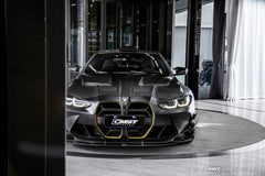 BMW M3CS M3C M3 G80 G81 2021-ON & M4CS M4C M4 G82 G83 2021-ON with Aftermarket Parts - V3 Style Hood Dry Pre-preg Carbon Fiber / FRP from CMST Tuning