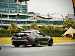 BMW M3CS M3C M3 G80 G81 2021-ON & M4CS M4C M4 G82 G83 2021-ON with Aftermarket Parts - V2 Style Rear Diffuser & Canards Dry Pre-preg Carbon Fiber / FRP from CMST Tuning