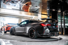 BMW M3CS M3C M3 G80 G81 2021-ON & M4CS M4C M4 G82 G83 2021-ON with Aftermarket Parts - V2 Style Rear Diffuser & Canards Dry Pre-preg Carbon Fiber / FRP from CMST Tuning