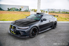 BMW M4CS M4C M4 G82 G83 2021-ON with Aftermarket Parts - V2 Style Side Skirts Dry Pre-preg Carbon Fiber / FRP from CMST Tuning