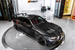 BMW M4CS M4C M4 G82 G83 2021-ON with Aftermarket Parts - V2 Style Side Skirts Dry Pre-preg Carbon Fiber / FRP from CMST Tuning