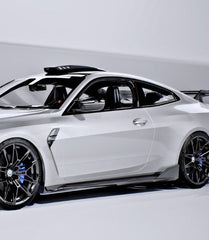 BMW M4CS M4C M4 G82 G83 2021-ON with Aftermarket Parts - V2 Style Side Skirts Dry Pre-preg Carbon Fiber / FRP from CMST Tuning
