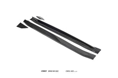 BMW M4CS M4C M4 G82 G83 2021-ON with Aftermarket Parts - V2 Style Side Skirts Dry Pre-preg Carbon Fiber / FRP from CMST Tuning