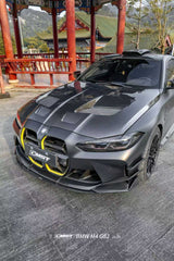 BMW M3CS M3C M3 G80 G81 2021-ON & M4CS M4C M4 G82 G83 2021-ON with Aftermarket Parts - V2 Style Front Lip Dry Pre-preg Carbon Fiber / FRP from CMST Tuning