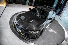 BMW M3CS M3C M3 G80 G81 2021-ON & M4CS M4C M4 G82 G83 2021-ON with Aftermarket Parts - V2 Style Front Lip Dry Pre-preg Carbon Fiber / FRP from CMST Tuning