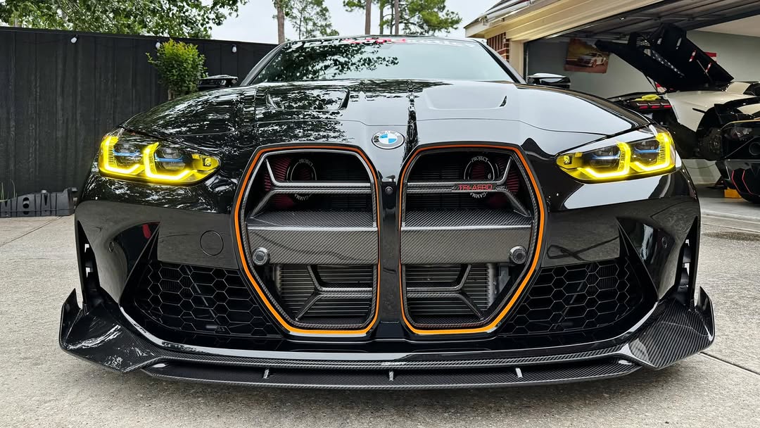 BMW M3/M3C G80/G81 & M4/M4C G82/G83 2021 2022 2023 2024 with Aftermarket Parts - Front Lip Pre-preg Carbon Fiber / FRP from CMST Tuning