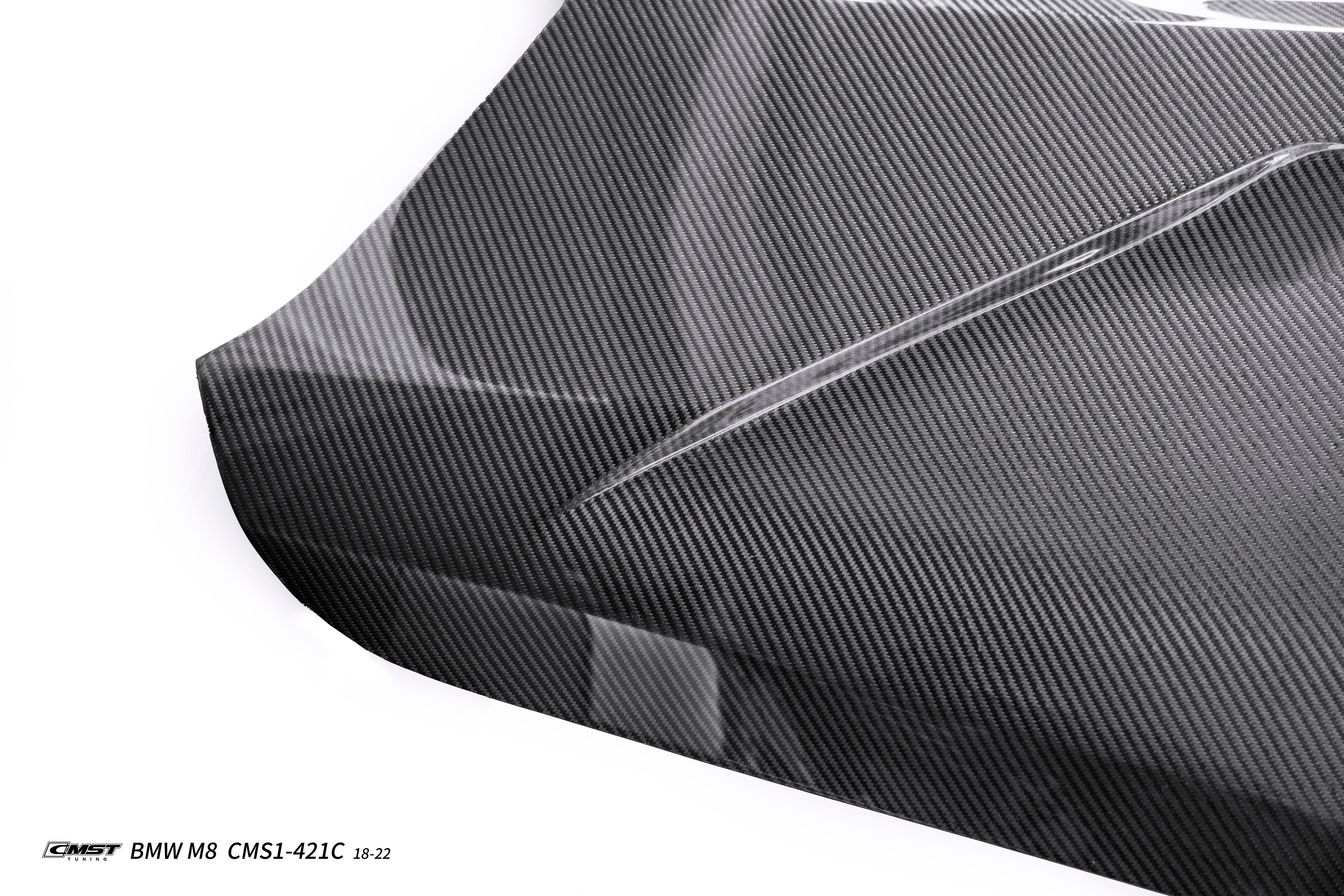BMW M8 M8C F91 F92 F93 2019-ON with Aftermarket Parts - V1 Hood Carbon Fiber / FRP from CMST Tuning
