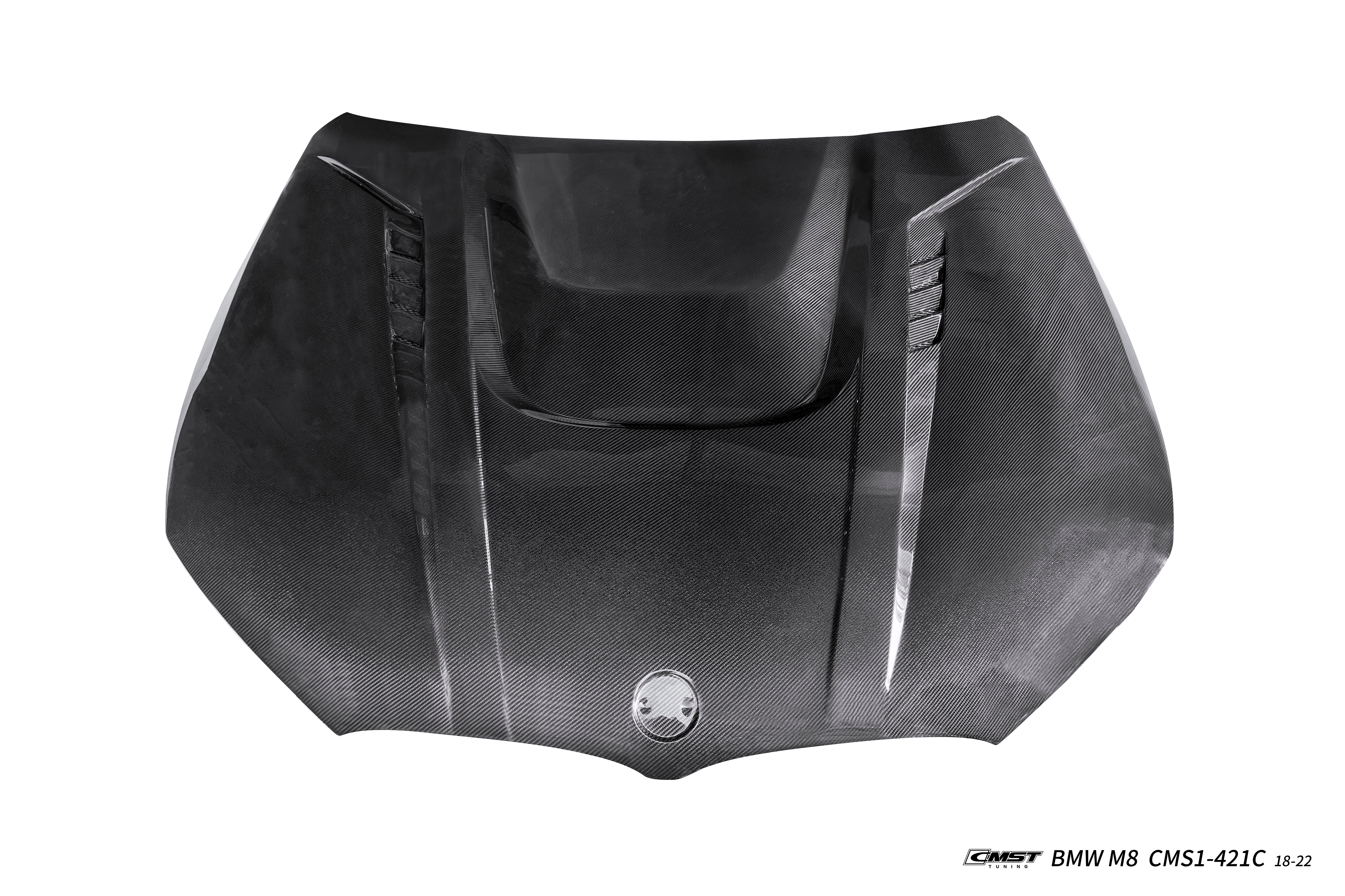 BMW M8 M8C F91 F92 F93 2019-ON with Aftermarket Parts - V1 Hood Carbon Fiber / FRP from CMST Tuning