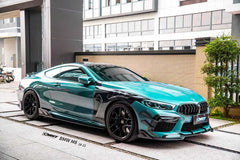 BMW M8 M8C F92 F93 2019-ON with Aftermarket Parts - Side Skirts Dry Pre-preg Carbon Fiber / FRP from CMST Tuning
