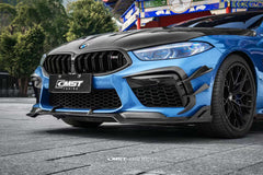 BMW M8 M8C F91 F92 F93 2019-ON with Aftermarket Parts - Front Lip Dry Pre-preg Carbon Fiber / FRP from CMST Tuning