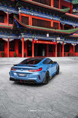 BMW M8 M8C F91 F92 F93 2019-ON with Aftermarket Parts - Rear Diffuser & Canards Dry Pre-preg Carbon Fiber / FRP from CMST Tuning