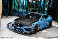 BMW M8 M8C F91 F92 F93 2019-ON with Aftermarket Parts - Front Bumper Canards Dry Pre-preg Carbon Fiber / FRP from CMST Tuning