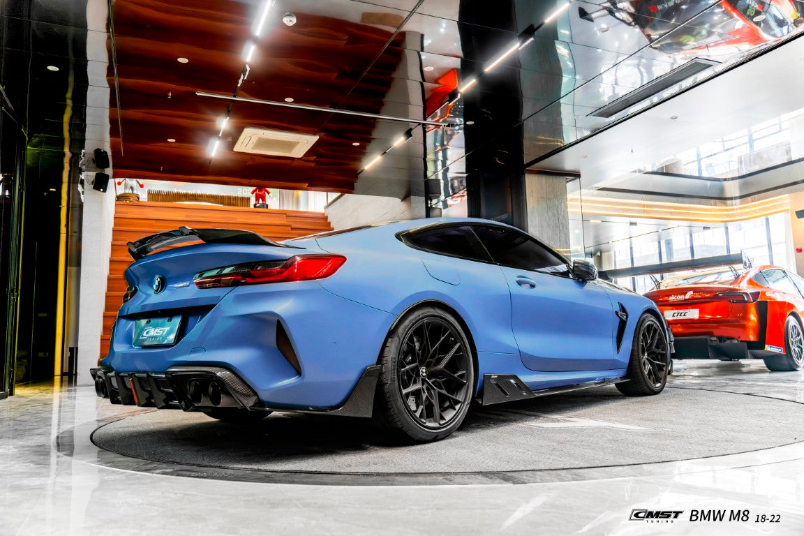 BMW M8 M8C F92 2019-ON with Aftermarket Parts - Rear Spoiler Dry Pre-preg Carbon Fiber / FRP from CMST Tuning