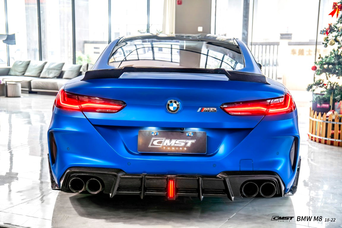 BMW M8 M8C F92 2019-ON with Aftermarket Parts - Rear Spoiler Dry Pre-preg Carbon Fiber / FRP from CMST Tuning