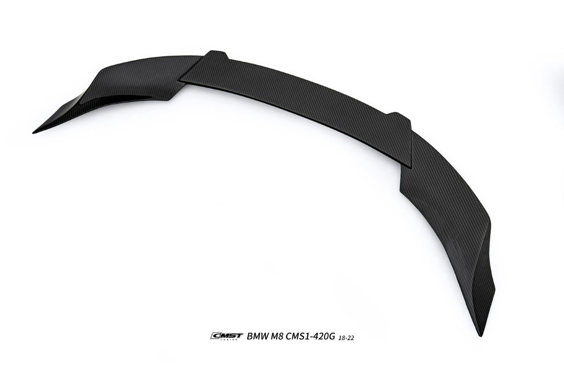 BMW M8 M8C F92 2019-ON with Aftermarket Parts - Rear Spoiler Dry Pre-preg Carbon Fiber / FRP from CMST Tuning