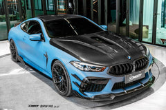 BMW M8 M8C F92 F93 2019-ON with Aftermarket Parts - Side Skirts Dry Pre-preg Carbon Fiber / FRP from CMST Tuning