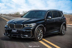 BMW X5 G05 LCI 2024-ON with Aftermarket Parts - Front Lip Pre-preg Carbon Fiber CMST Tuning