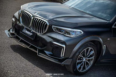 BMW X5 G05 LCI 2024-ON with Aftermarket Parts - Front Lip Pre-preg Carbon Fiber CMST Tuning