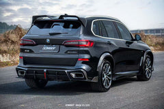 BMW X5 G05 LCI 2024-ON with Aftermarket Parts - Roof Spoiler Pre-preg Carbon Fiber from CMST Tuning