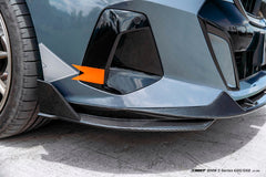 BMW i5 xDrive40 / eDrive40 (with M-package bumper, does not fit base mode) / M60 G60 G61 2024-ON &amp; 5 Series 540i xDrive / 530i xDrive / 530i (with M-package bumper, does not fit base model) / 550e xDrive G60 G61 2024-ON with Aftermarket Parts - Front Lip Dry Pre-preg Carbon Fiber / FRP