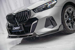 BMW i5 xDrive40 / eDrive40 (with M-package bumper, does not fit base mode) / M60 G60 G61 2024-ON &amp; 5 Series 540i xDrive / 530i xDrive / 530i (with M-package bumper, does not fit base model) / 550e xDrive G60 G61 2024-ON with Aftermarket Parts - Front Lip Dry Pre-preg Carbon Fiber / FRP