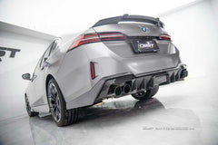 BMW i5 xDrive40 / eDrive40 (with M-package bumper, does not fit base mode) / M60 G60 G61 2024-ON &amp; 5 Series 540i xDrive / 530i xDrive / 530i (with M-package bumper, does not fit base model) / 550e xDrive G60 G61 2024-ON with Aftermarket Parts - Rear Diffuser Dry Pre-preg Carbon Fiber / FRP