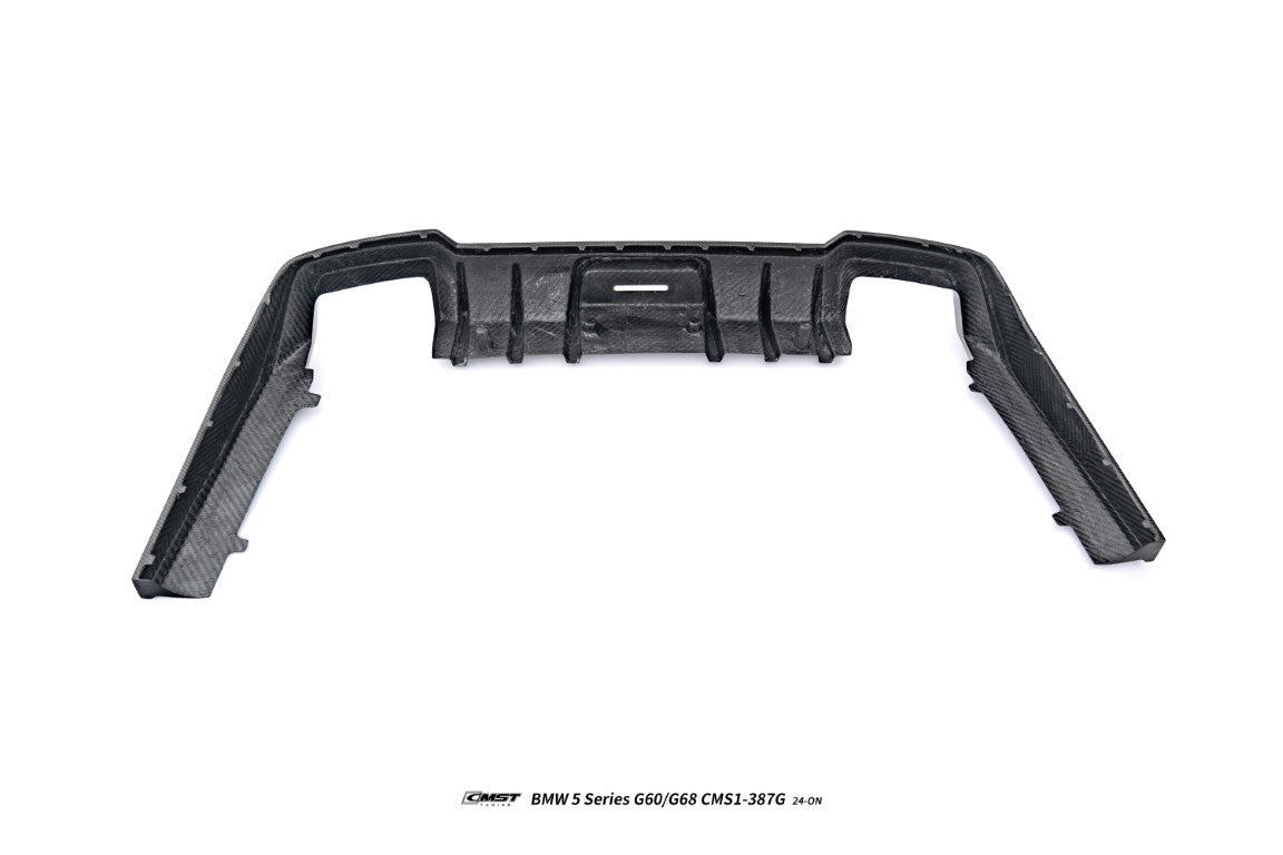 BMW i5 xDrive40 / eDrive40 (with M-package bumper, does not fit base mode) / M60 G60 G61 2024-ON &amp; 5 Series 540i xDrive / 530i xDrive / 530i (with M-package bumper, does not fit base model) / 550e xDrive G60 G61 2024-ON with Aftermarket Parts - Rear Diffuser Dry Pre-preg Carbon Fiber / FRP