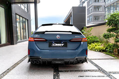 BMW i5 xDrive40 / eDrive40 (with M-package bumper, does not fit base mode) / M60 G60 G61 2024-ON &amp; 5 Series 540i xDrive / 530i xDrive / 530i (with M-package bumper, does not fit base model) / 550e xDrive G60 G61 2024-ON with Aftermarket Parts - Rear Diffuser Dry Pre-preg Carbon Fiber / FRP