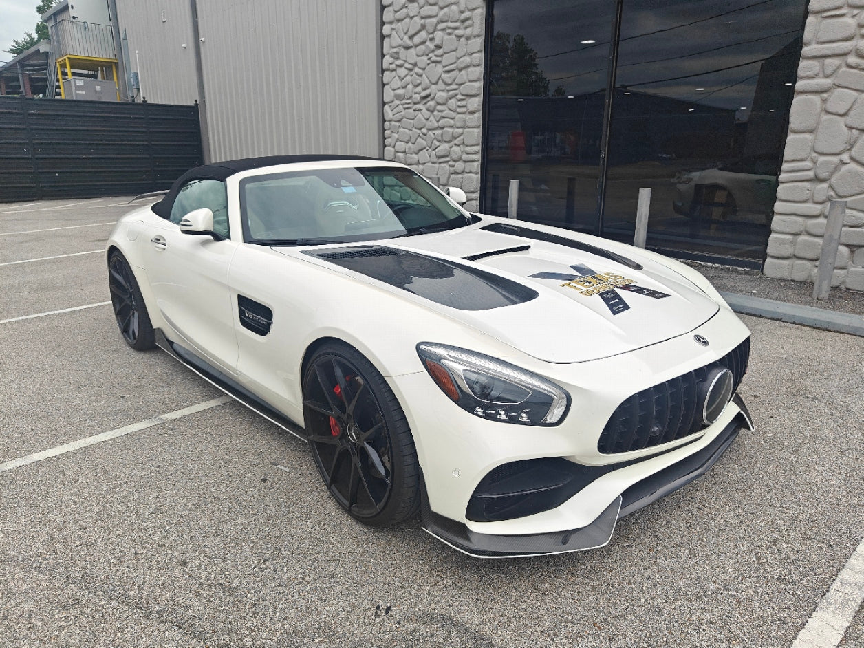 Mercedes Benz AMG GT GTS GTC GTR Pro Black Series C190 2016 2017 2018 2019 2020 2021 with Aftermarket Parts - Black Series Hood Bonnet Carbon Fiber / FRP from  CMST Tuning