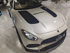 Mercedes Benz AMG GT GTS GTC GTR Pro Black Series C190 2016 2017 2018 2019 2020 2021 with Aftermarket Parts - Black Series Hood Bonnet Carbon Fiber / FRP from  CMST Tuning
