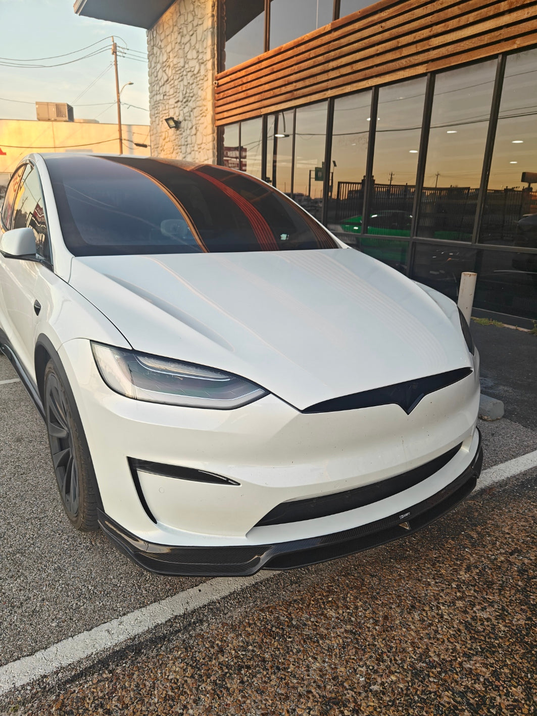 CMST Tuning Carbon Fiber Front Lip for Tesla Model X 2022-ON