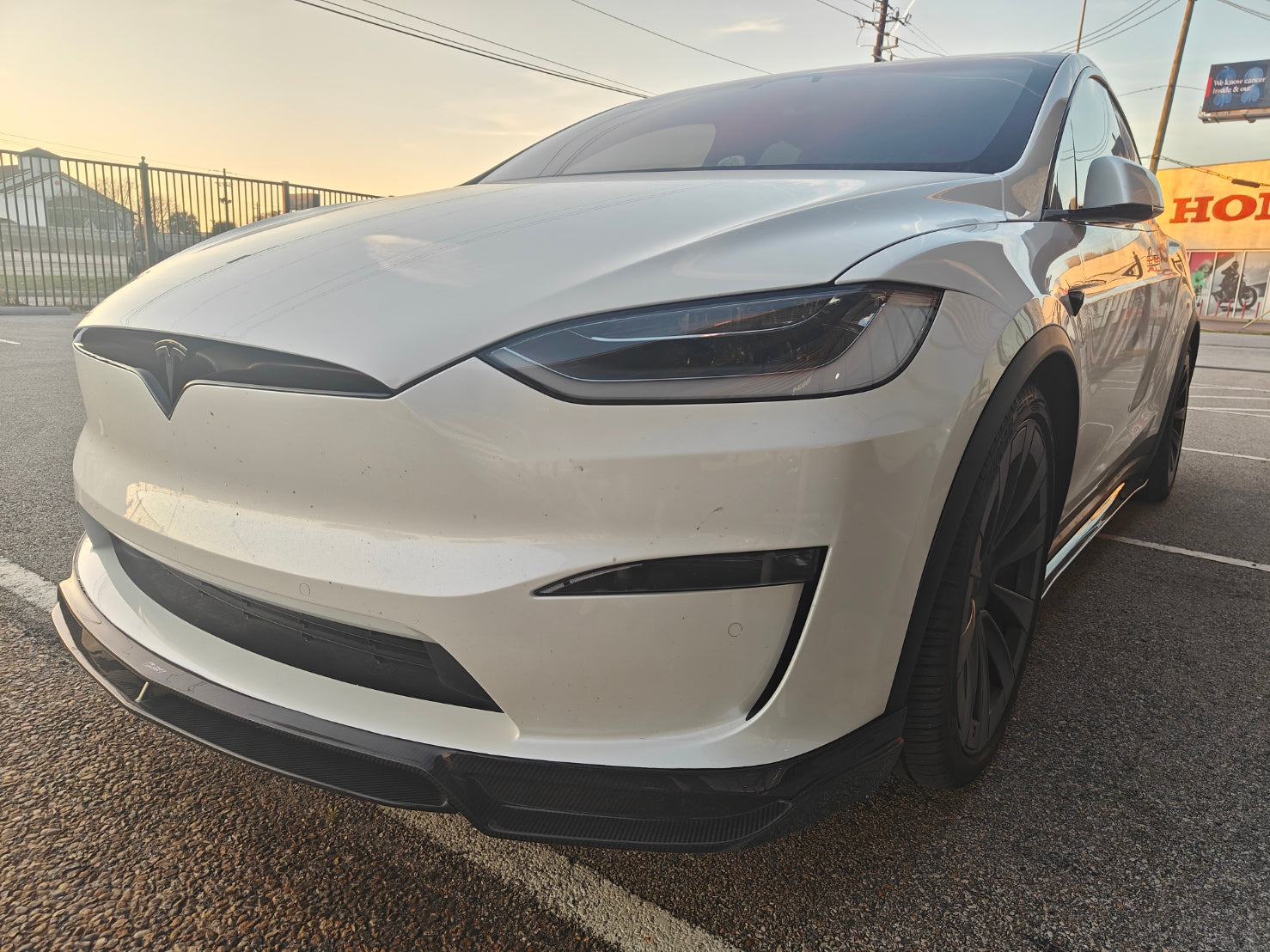 CMST Tuning Carbon Fiber Front Lip for Tesla Model X 2022-ON