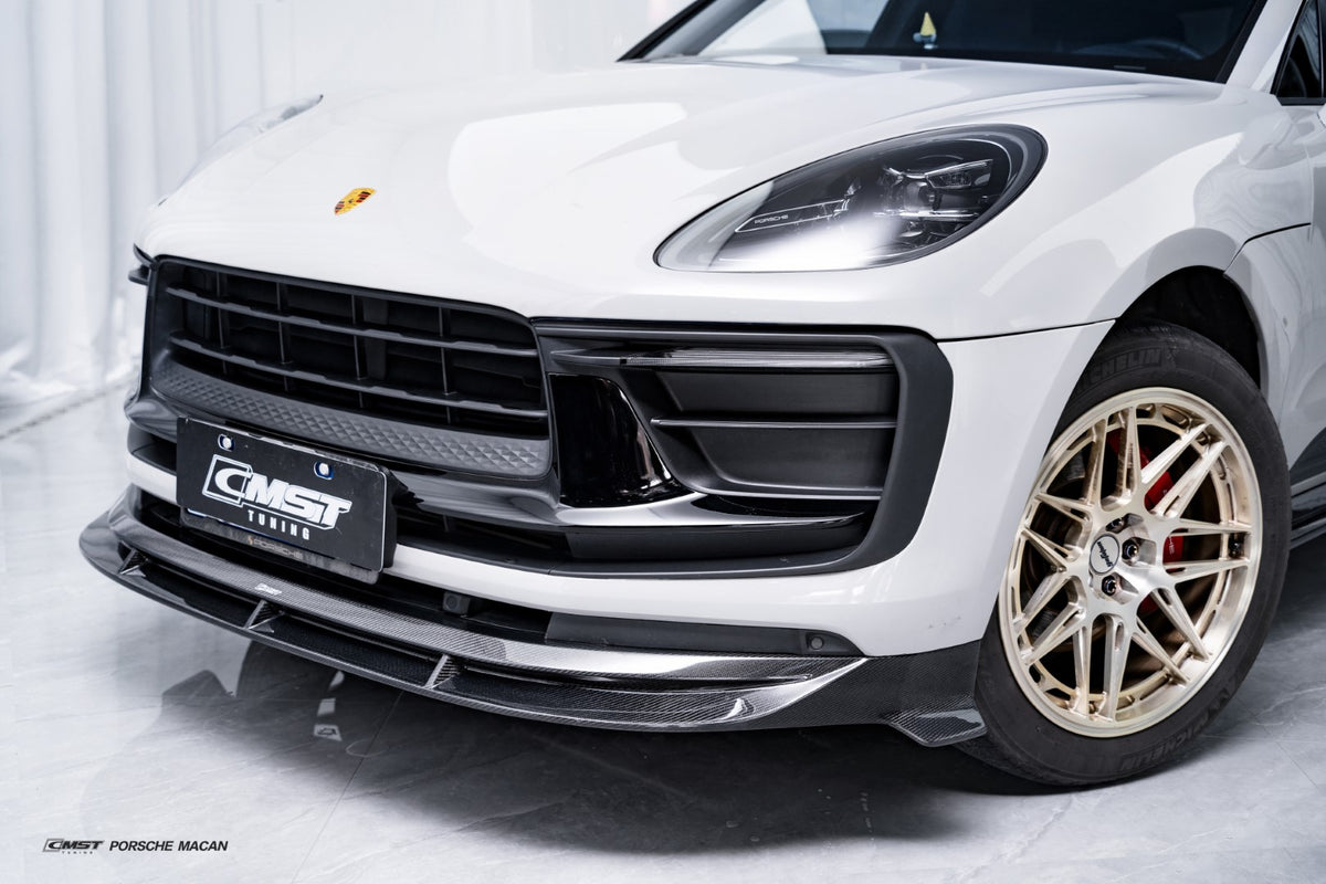 CMST Tuning Pre-preg Carbon Fiber Front Splitter for Porsche Macan Base / S / T 2022-ON