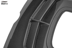 Volkswagen Golf R GTI Base MK7 MK7.5 2015-2021 with Aftermarket Parts - V3 Clearview Glass Style Hood Bonnet Carbon Fiber / FRP from CMST Tuning