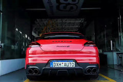 Porsche Panamera 970 970.2 2/4/4S/GTS/Turbo/Turbo S 2014-2016 with Aftermarket Parts - Vacuumed Carbon & FRP Rear Diffuser from CMST Tuning
