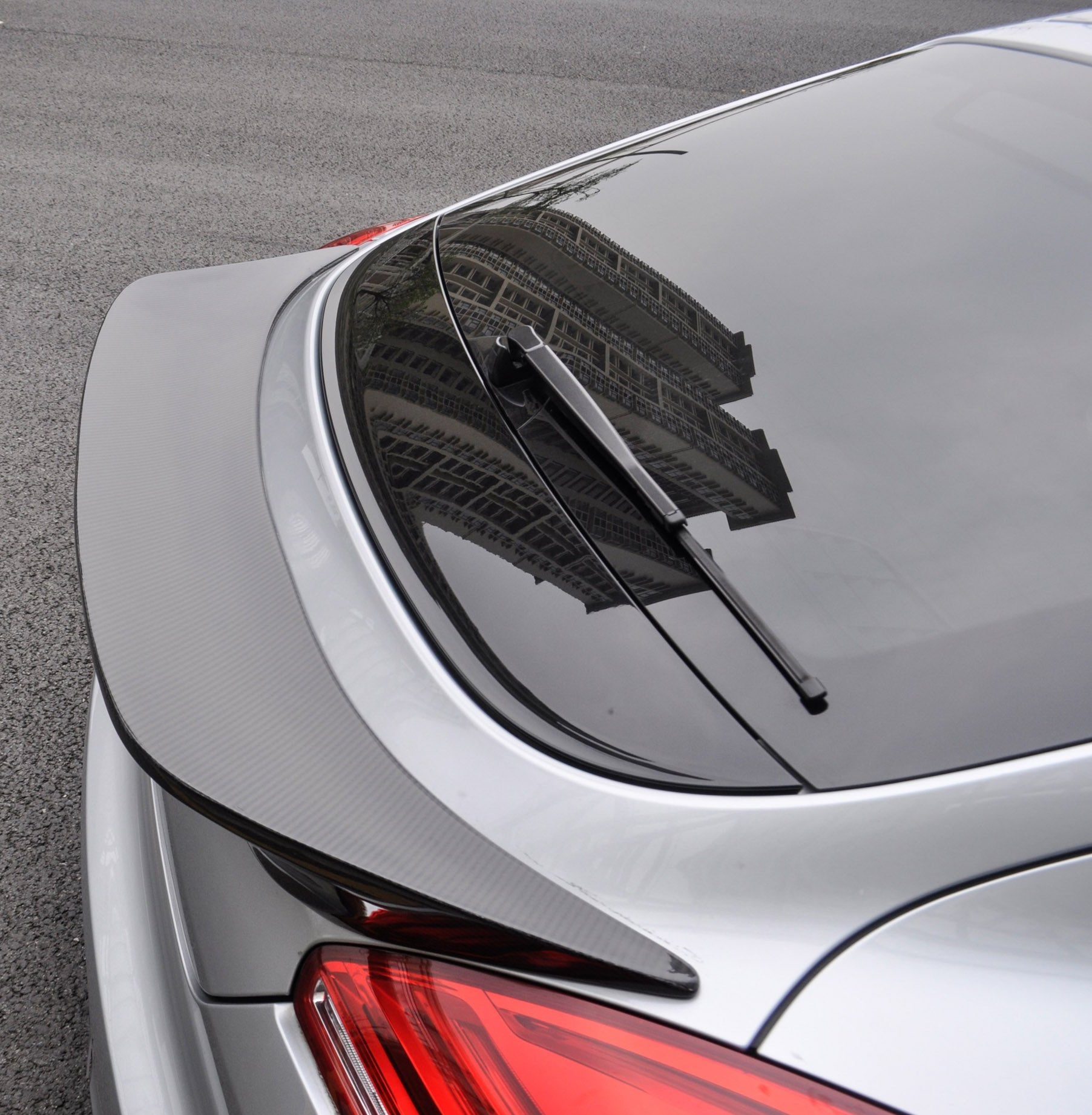 Porsche Panamera 970 970.1 970.2 2/4/4S/GTS/Turbo/Turbo S 2010-2016 with Aftermarket Parts - Vacuumed Carbon & FRP Rear Spoiler from CMST Tuning
