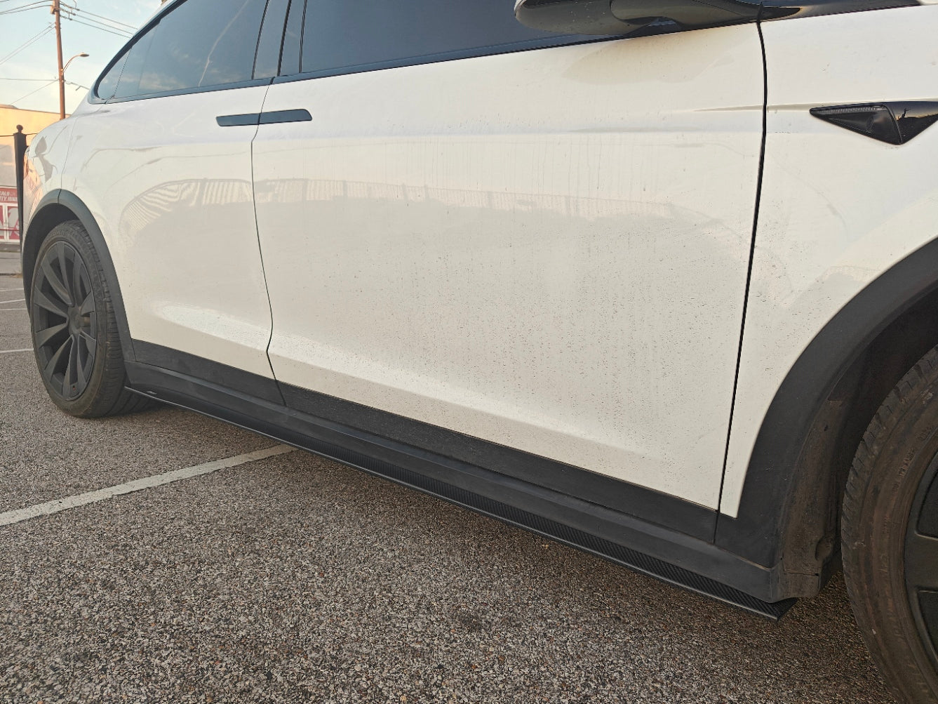 CMST Tuning Carbon Fiber Side Skirts for Tesla Model X 2022-ON