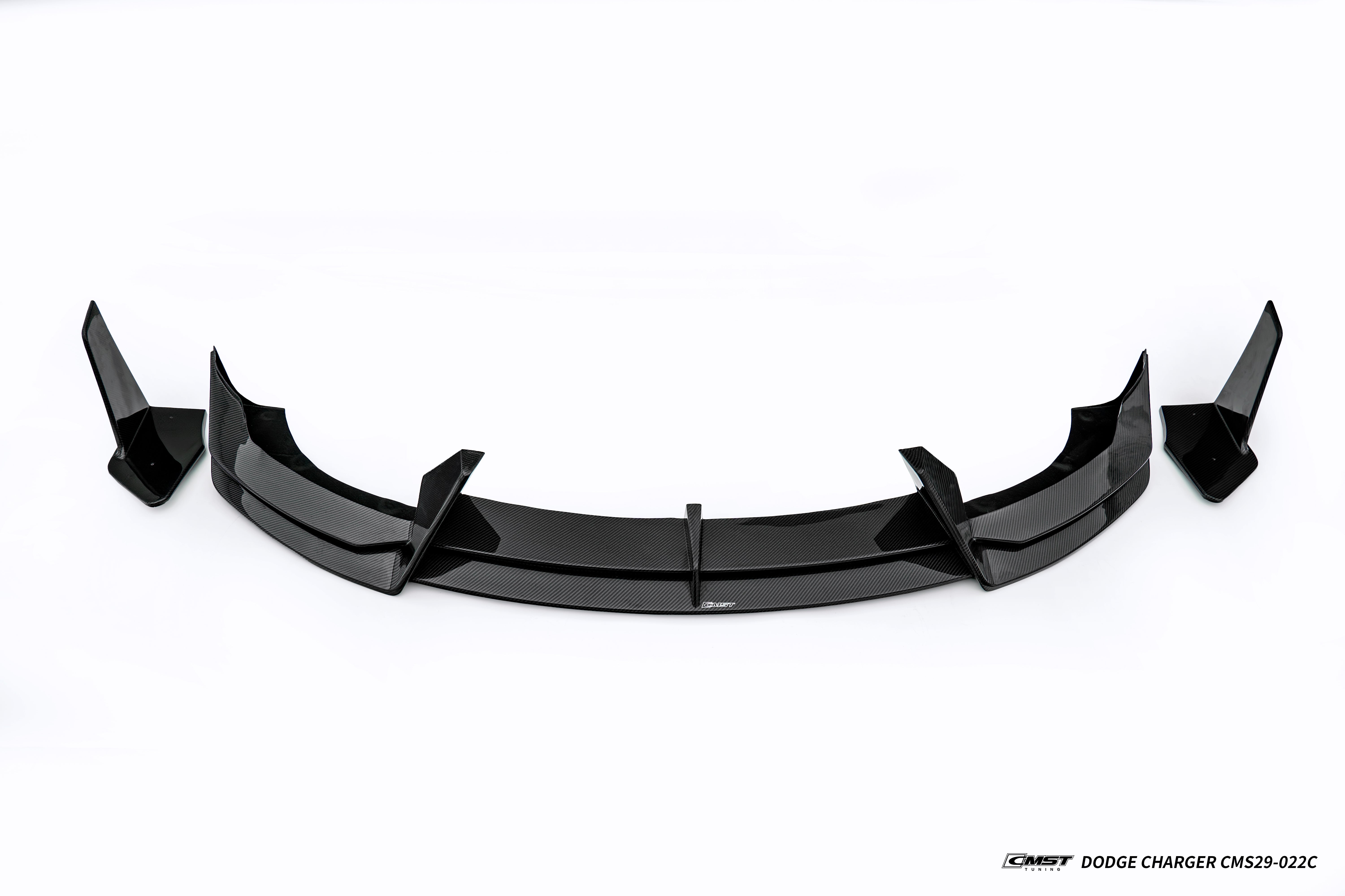 Dodge Charger & 2015 Scat Pack & 2016 Scat Pack, Hellcat & 2017 R/T, Daytona, Scat Pack, Hellcat & 2018 GT, R/T, Daytona, Scat Pack, Hellcat & 2019 GT, R/T, Scat Pack, Hellcat & 2020 GT, R/T, Scat Pack, Hellcat & 2021 GT, R/T, Scat Pack & 2022 GT, R/T, Scat Pack Non-widebody & 2023 GT, R/T, Scat Pack Non-widebody with Aftermarket Parts - SRT Style Front Lip Carbon Fiber / FRP from CMST Tuning