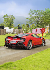 Ferrari F8 Tributo F8 Spider 2020 2021 2022 2023 with Aftermarket Parts - Rear Spoiler Dry Pre-preg Carbon Fiber / FRP from CMST Tuning