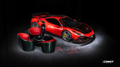 Ferrari F8 Tributo F8 Spider 2020 2021 2022 2023 with Aftermarket Parts - Front Lip Dry Pre-preg Carbon Fiber / FRP from CMST Tuning
