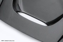 Ferrari F8 Tributo & Spider 2020 2021 2022 2023 with Aftermarket Parts - Hood Dry Pre-preg Carbon Fiber / FRP from CMST Tuning