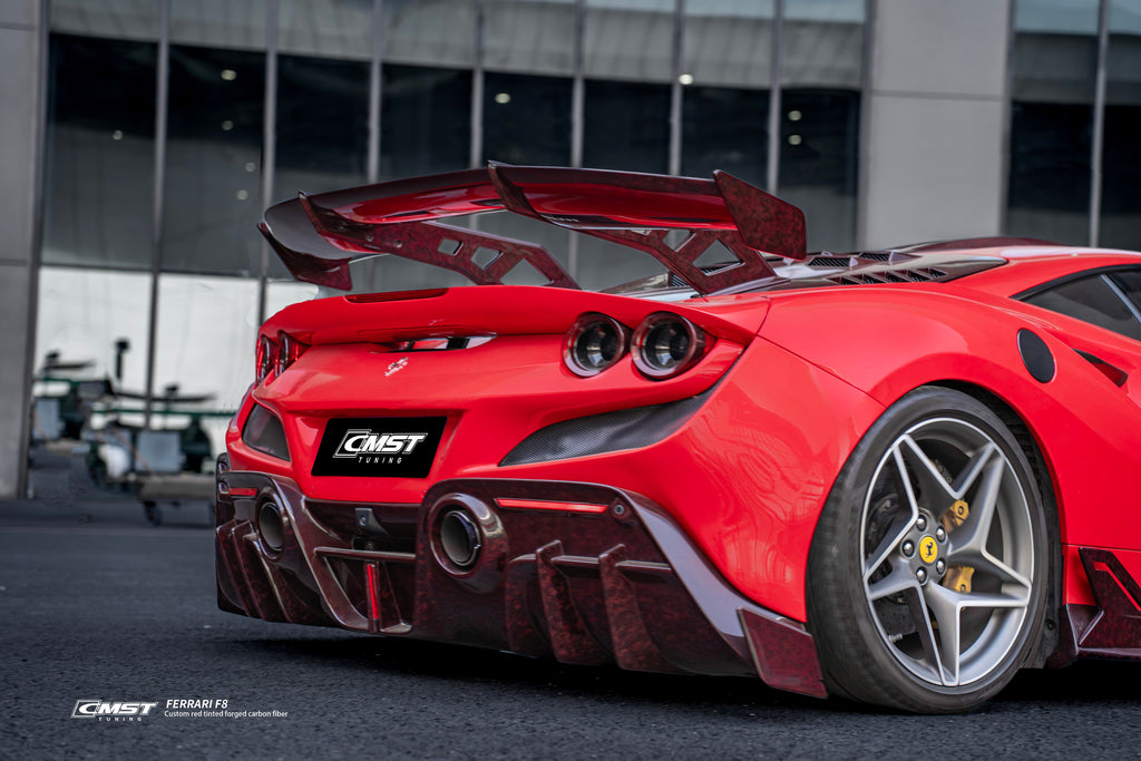 Ferrari F8 Tributo & Spider Aftermarket Parts - CMST Tuning Rear Wing ...