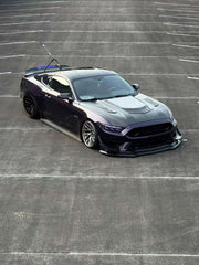 Ford Mustang GT 5.0 V6 3.6 Ecoboost 2.3 S550.1 2015 2016 2017 with Aftermarket Parts - Clearview Glass Hood Bonnet Carbon Fiber / FRP from CMST Tuning
