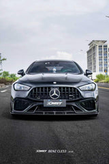Mercedes Benz CLE-Class AMG CLE 53 / 450 / 300 C236 A236 2024-ON with Aftermarket Parts - Front Bumper Canards Dry Pre-preg Carbon Fiber / FRP from CMST Tuning