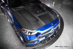 Mercedes Benz C-Class C43 AMG C300 (with sport-package bumper) W206 S206 2021-ON with Aftermarket Parts - Front Canards Carbon Fiber / FRP from CMST Tuning