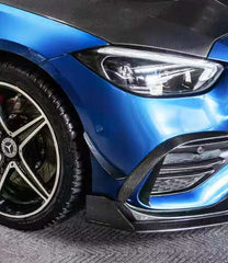 Mercedes Benz C-Class C43 AMG C300 (with sport-package bumper) W206 S206 2021-ON with Aftermarket Parts - Front Canards Carbon Fiber / FRP from CMST Tuning