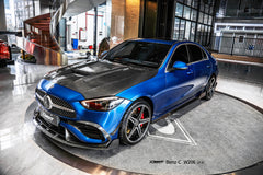 Mercedes Benz C-Class C43 AMG C300 (with sport-package bumper) W206 S206 2021-ON with Aftermarket Parts - Front Canards Carbon Fiber / FRP from CMST Tuning