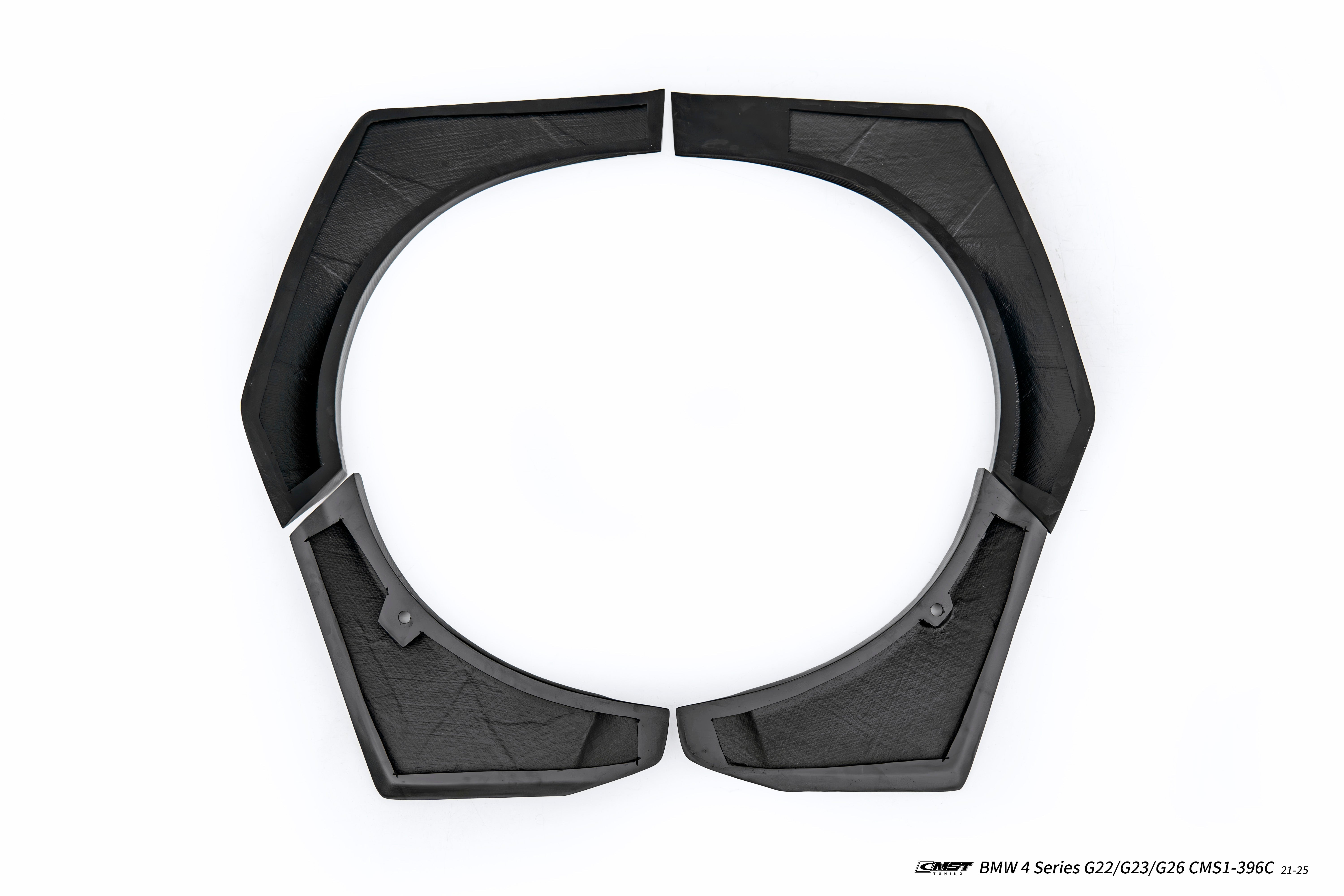 BMW 4 Series M440 430 G22 G23 2020-ON with Aftermarket Parts - HORIZON Front Fender Flares Wheel Arches Dry Pre-preg Carbon Fiber / FRP from CMST Tuning