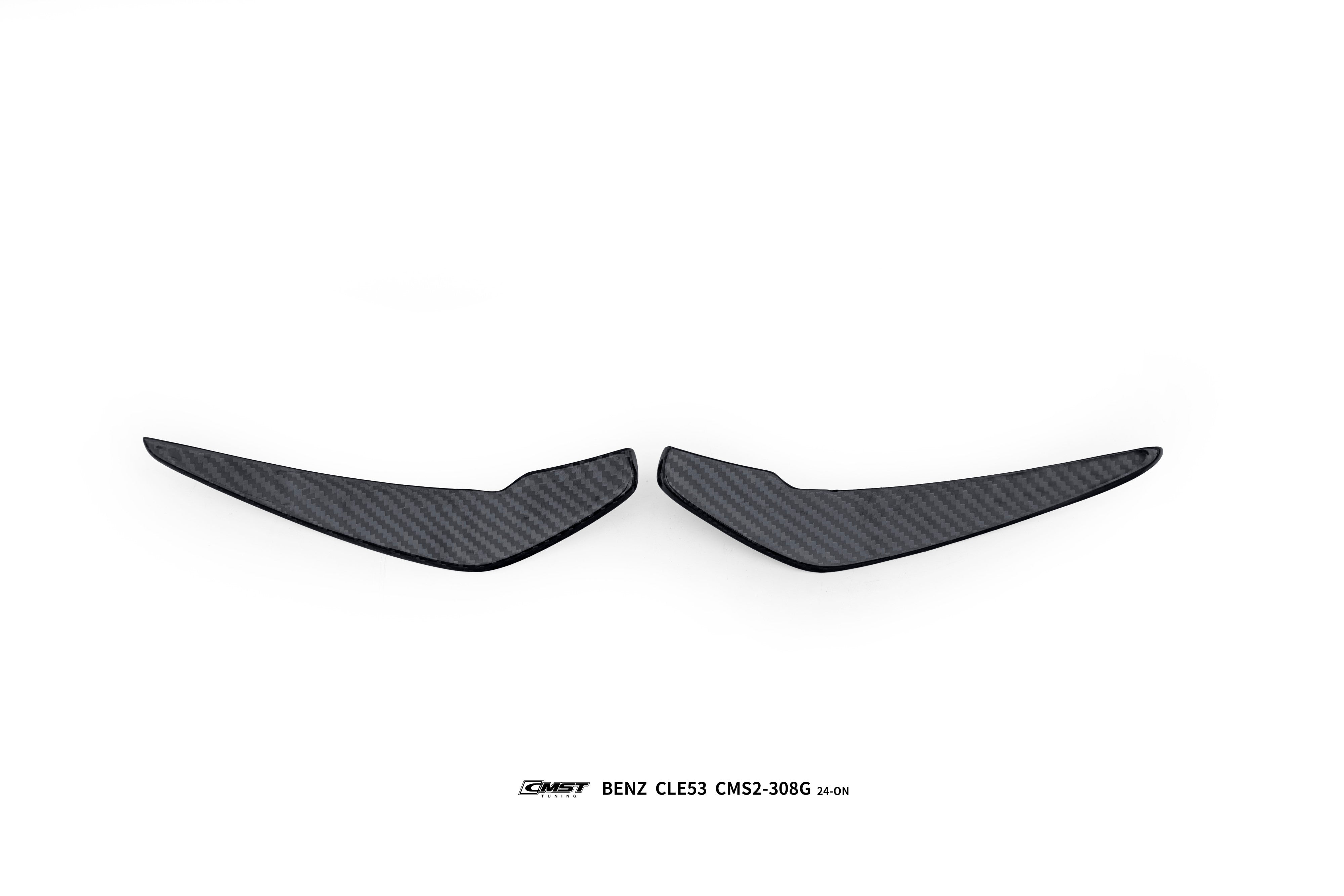 Mercedes Benz CLE-Class AMG CLE 53 / 450 / 300 C236 A236 2024-ON with Aftermarket Parts - Front Bumper Canards Dry Pre-preg Carbon Fiber / FRP from CMST Tuning
